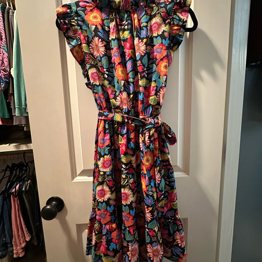 Multicolor floral Ruffled dress